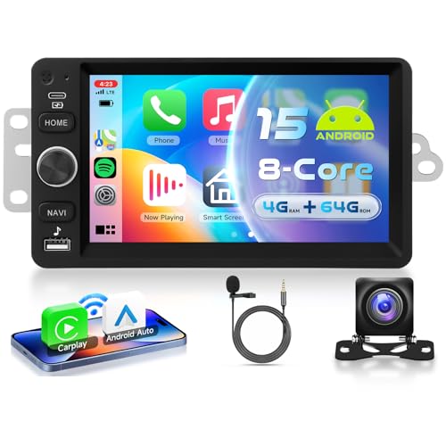 VECHTEL 4G+64G Android 15 Car Stereo for Chevy Chevrolet Silverado SSR Tahoe 2003-2006,GMC Siera Yukon 2003-2006,Hummer H2 2003-2007 with Wireless Carplay Android Auto, GPS Navigation, Backup Camera - Image 1