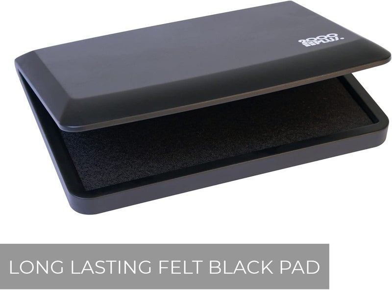 2000Plus Stamp Pad, Felt, Size No.1, 2-3/4" x 4-1/4", Black Ink (090406) (Pack of 12) - Image 3