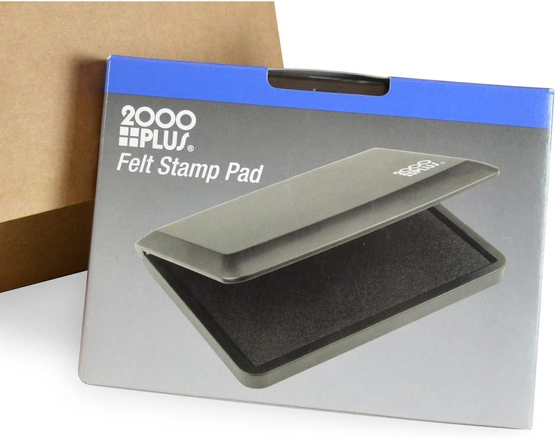2000Plus Stamp Pad, Felt, Size No.1, 2-3/4" x 4-1/4", Black Ink (090406) (Pack of 12) - Image 2