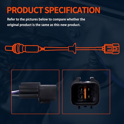 HiSport 250-24988 Oxygen Sensor Compatible with Hyundai Elantra 2011-2020 Elantra GT 2013-2014 Kona 2018-2021 Sonata 2016-2019 Tucson 2019-2021, Kia Forte 2014-2023 Forte5 2014-2016 Optima Seltos - Image 2