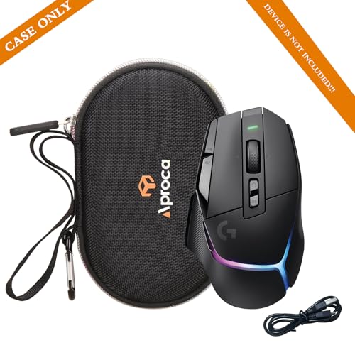 Aproca Case Compatible with Logitech G502 X Plus Wireless Gaming Mouse, Portable Hard Storage Bag for Accessories -Black (Case Only) - Image 4
