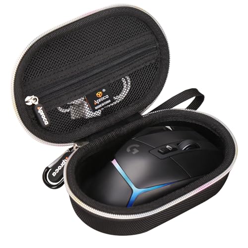 Aproca Case Compatible with Logitech G502 X Plus Wireless Gaming Mouse, Portable Hard Storage Bag for Accessories -Black (Case Only) - Image 1