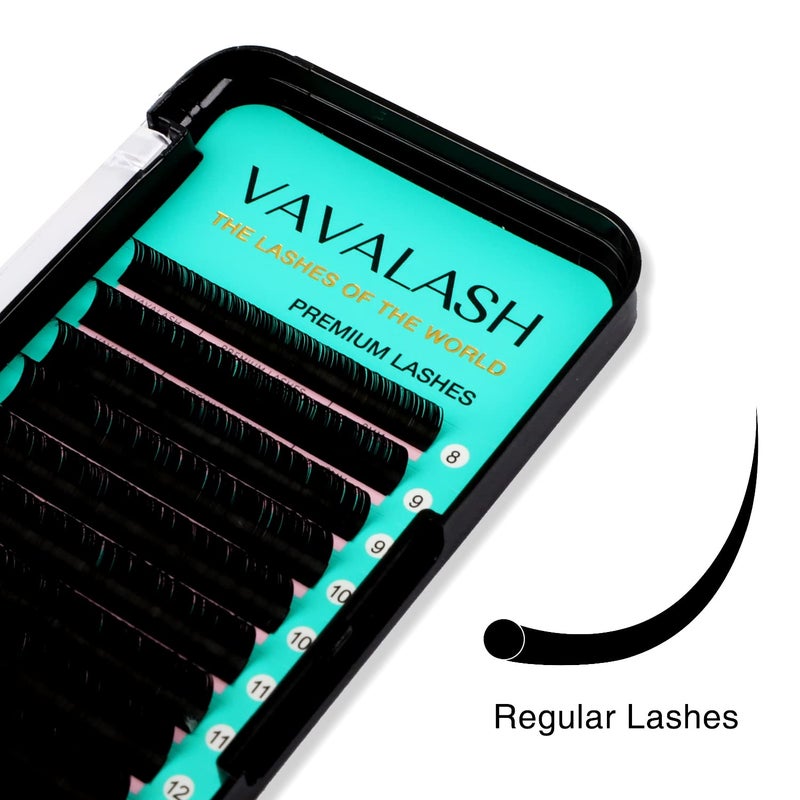 VAVALASH Eyelash Extensions 0.03 C CC D DD J B L Curl 8-14mm Lash Extensions Supplies Individual Lashes Premium Silk Volume & Classic Lash Soft Matte Dark Professional Eyelashes Extension (0.03-C-8-14 Mixed) - Image 5