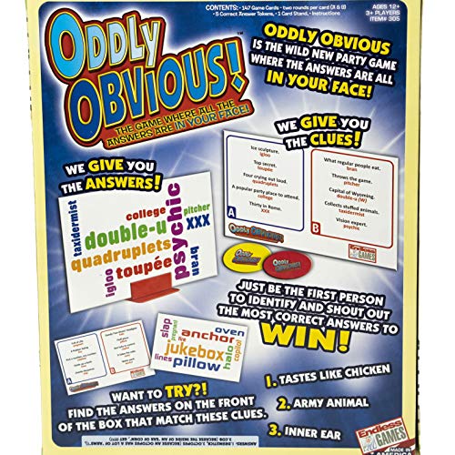 Endless Games Oddly Obvious! Card Game - Party Game Where The Answers are in Your Face - Image 2