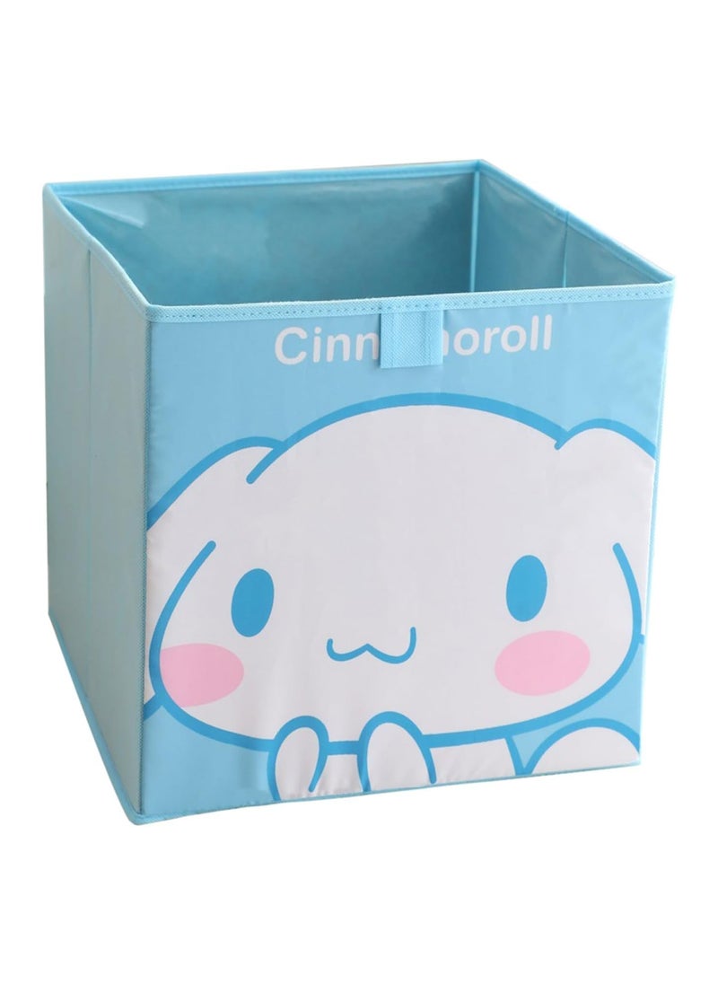 General 13 ‘x13’ Cute Large Capacity Collapsible Storage Box, 36L Kawaii Cartoon Collapsible Basket Organiser Box for Closet, Shelf, Office, Bedroom and Toy Storage  - Image 1
