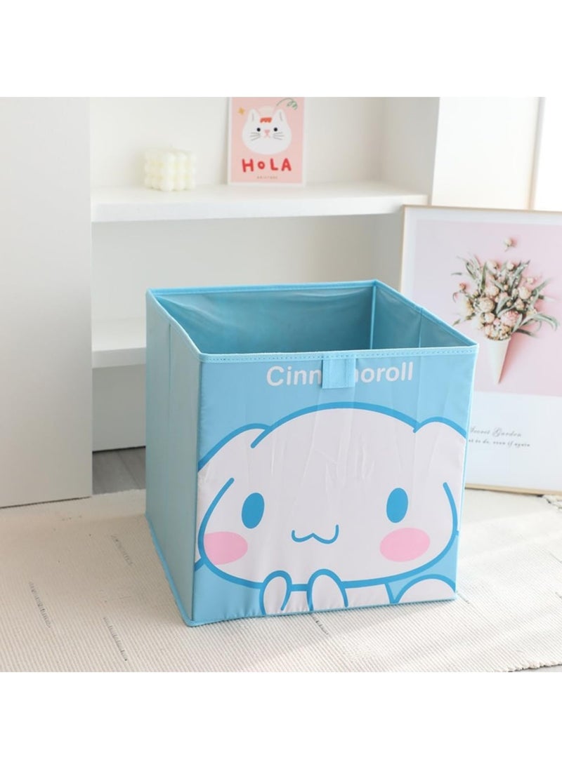 General 13 ‘x13’ Cute Large Capacity Collapsible Storage Box, 36L Kawaii Cartoon Collapsible Basket Organiser Box for Closet, Shelf, Office, Bedroom and Toy Storage  - Image 3