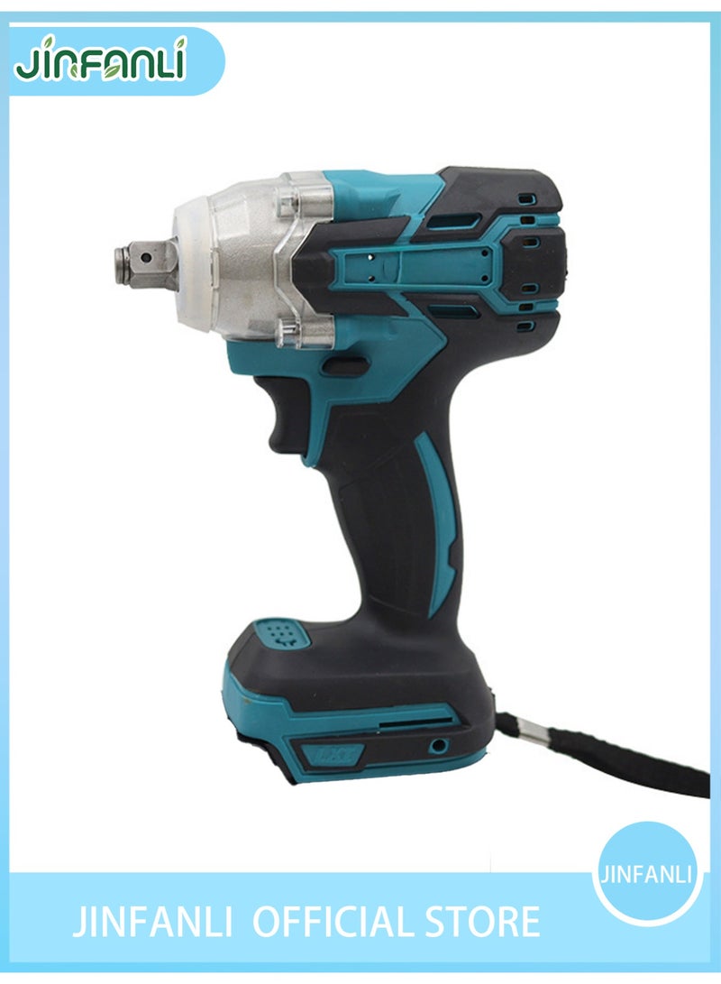 JINFANLI Brushless cordless impact wrench, 70 Nm torque, suitable for car tires, high and low voltage power tools. High torque performance and versatile accessories instantly boost your work efficiency. (Note: Only one bare unit is available.) - Image 1