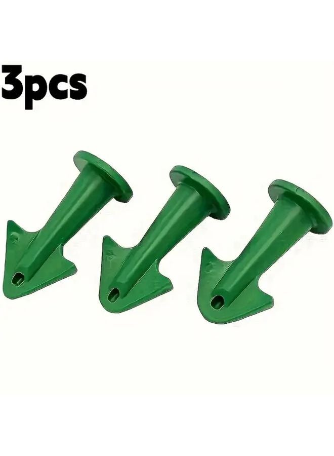 3pcs Green Multi Functional Gap Sealer Set With Glue Gun Nozzles For Doors Windows - Image 1