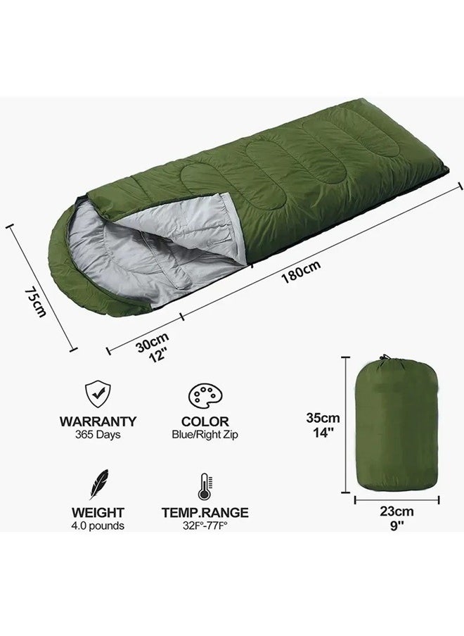 Camping Sleeping Bag Ultra Light Fluffy with Compression Bag for Traveling and Hiking