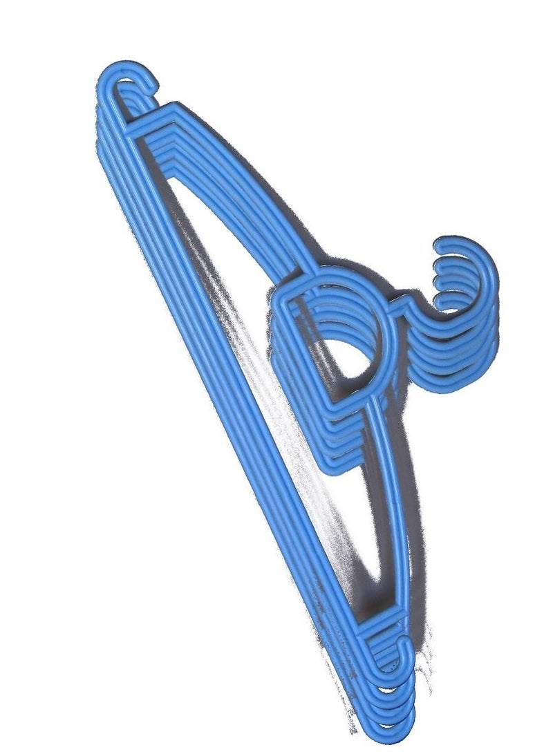 طقم شماعة ملابس بلاستيك 6 قطع Plastic Clothes Hanger Set Of 6 Pcs - Image 2