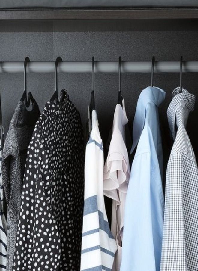 طقم شماعة ملابس بلاستيك 6 قطع Plastic Clothes Hanger Set Of 6 Pcs - Image 5