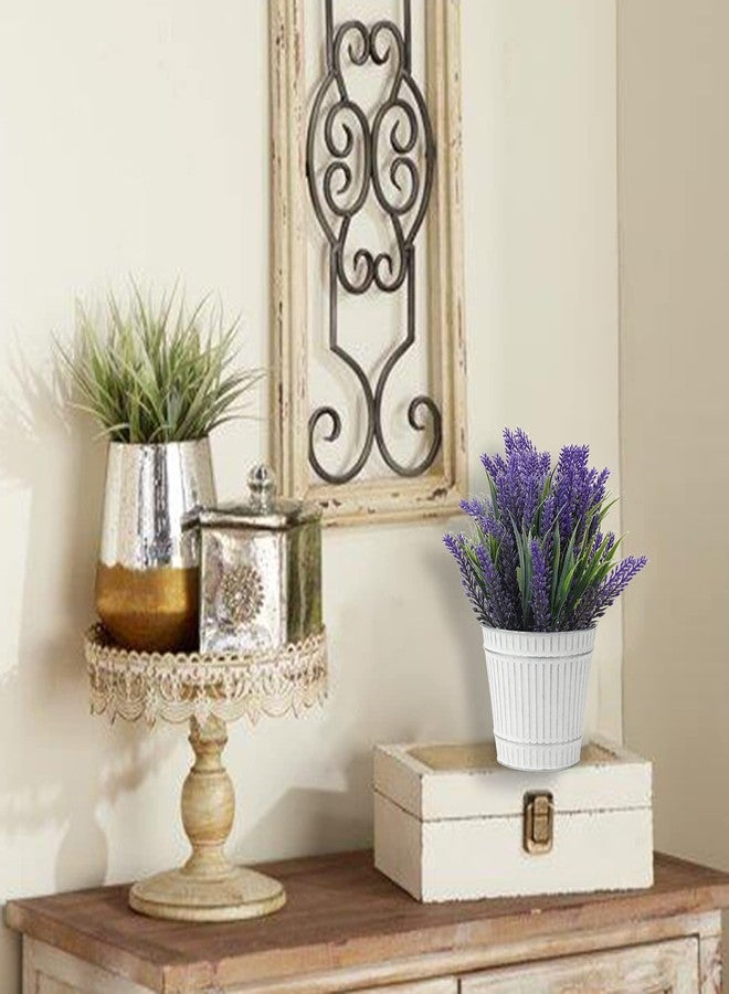 Briful 4.7" Galvanized Tin Planter Galvanized Metal Pail Rustic Decorative Metal Buckets Vintage Style Country Wedding Home Table Centerpiece Decorations Set of 6 - Image 4