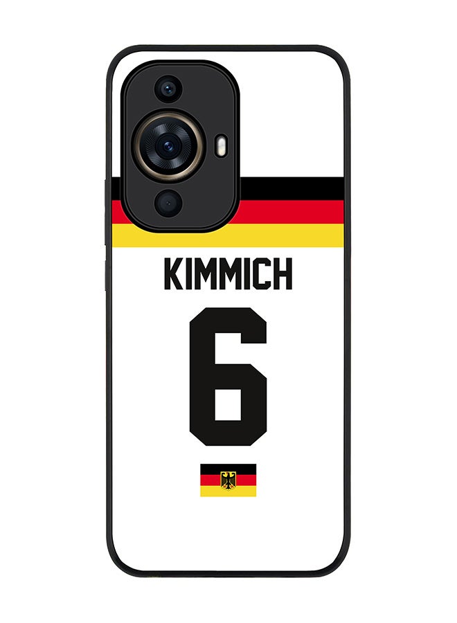 Stylizedd Rugged Black Edge case for Huawei nova 11 Pro, Slim fit Soft Flexible Rubber Edges Anti Drop Cover - Football Team - Germany, Player Name - Kimmich - Image 1