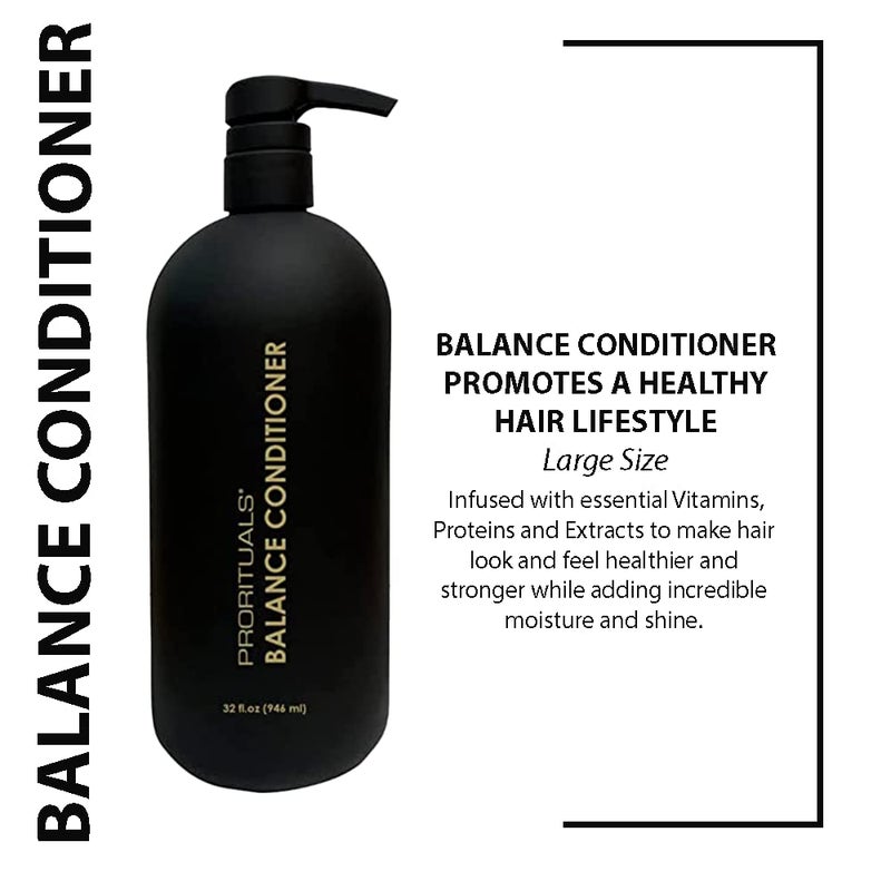 Prorituals Balance Hair Conditioner â€“ Moisturizing Deep Conditioner for Women, Dry Damaged Hair, Color-Safe, Sulfate & Paraben Free, 32 fl oz - Image 2