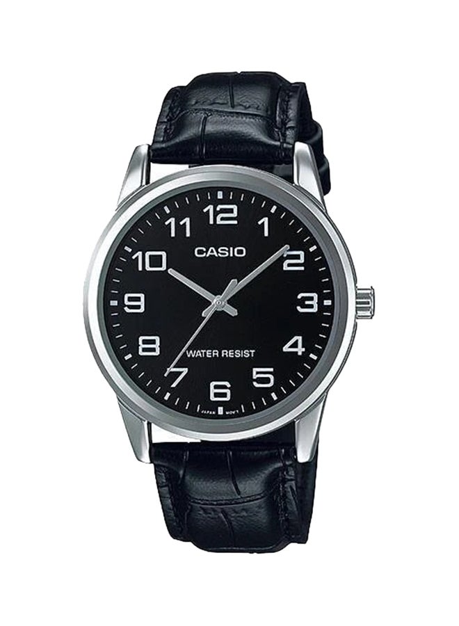 CASIO Men Water Resistant Analog Watch MTP-V001L-1B - 38 mm - Black - Image 1