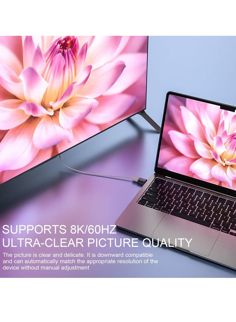 KASTWAVE USB C Magnetic Adapter with 19 Pins Connector - Supports 8K@60Hz Video Output, Compatible with Type C Devices, Ideal for 8K/60Hz and 4K/120Hz Displays - Image 3