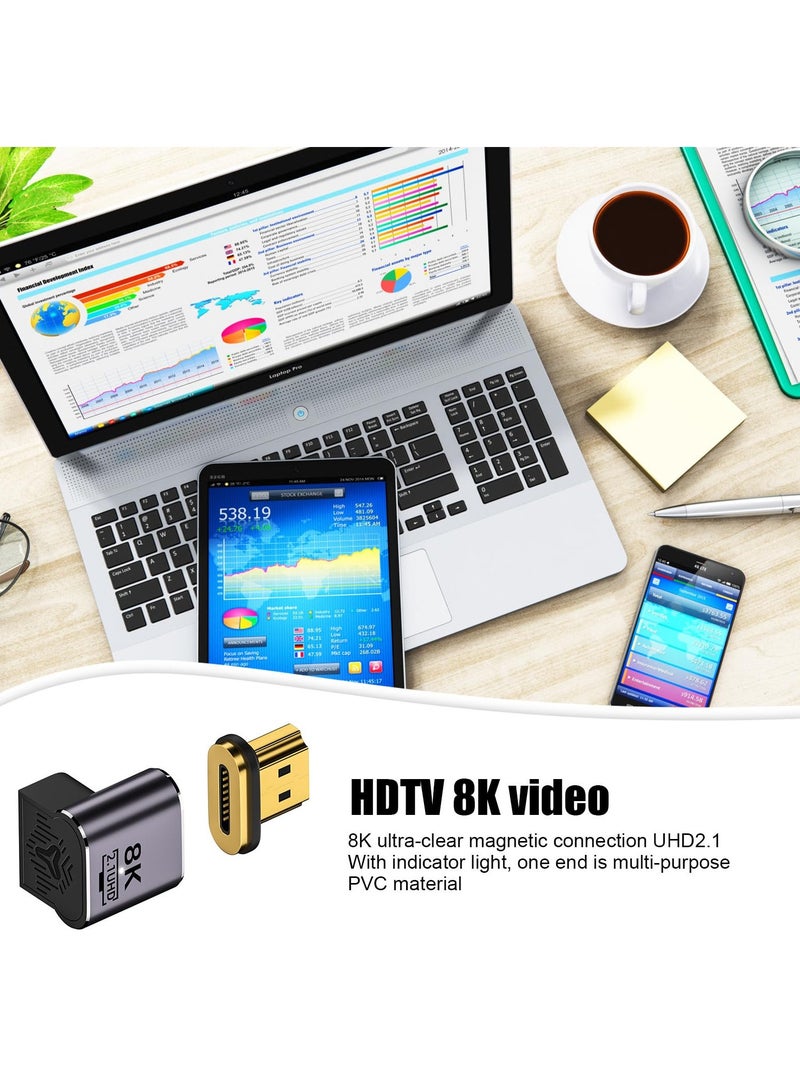 KASTWAVE USB C Magnetic Adapter with 19 Pins Connector - Supports 8K@60Hz Video Output, Compatible with Type C Devices, Ideal for 8K/60Hz and 4K/120Hz Displays - Image 2