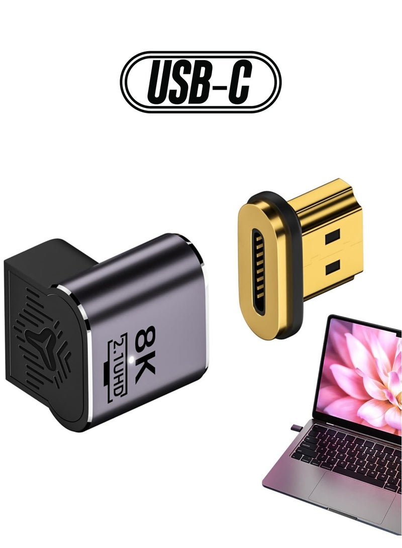 KASTWAVE USB C Magnetic Adapter with 19 Pins Connector - Supports 8K@60Hz Video Output, Compatible with Type C Devices, Ideal for 8K/60Hz and 4K/120Hz Displays - Image 1
