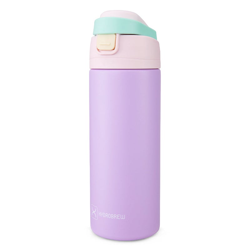 HydroBrew SipSwitch™ Insulated Water Bottle 720ml – Leakproof, Stainless Steel, Straw & Spout Lid -Orchid Mist - Image 1