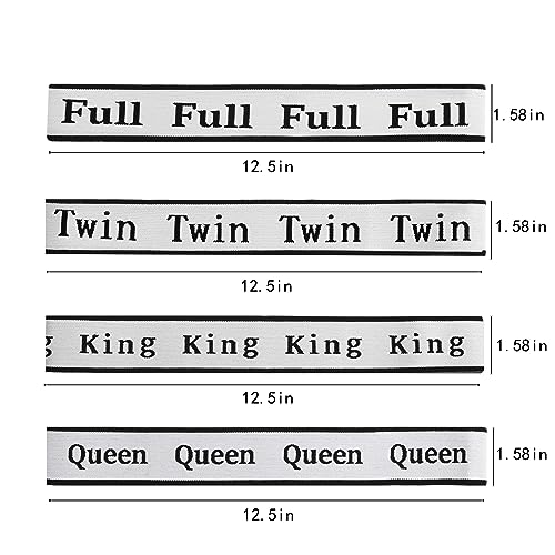 wuher 8Pcs Bed Sheet Organizer Bands Sheets Labels for Elastic Bedding Linen Closet Storage Foldable Sheet Set Organizer Sheet Keeper Band King Queen - Image 3