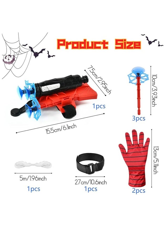 Generic Spider Web Launcher Glove Toy for Kids, Spider Hero Gloves, with Spider-Man Figure, Spider-Man Web Launcher, Launcher Toy, Wrist Play Set, Cosplay Glove Launcher, Plastic, Red  - Image 3