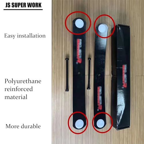 JS SUPER WORK 12PCS Leaf Spring End Tip Wear Pad Anti Squeak Insert Silencer Plastic Block Round Blue, Large - Image 4
