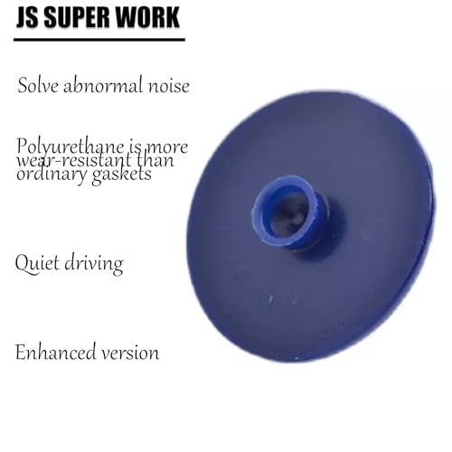 JS SUPER WORK 12PCS Leaf Spring End Tip Wear Pad Anti Squeak Insert Silencer Plastic Block Round Blue, Large - Image 5