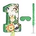 Hungdao Wild One Piata Number 1 Pull String Mini Piata with Blindfold Bat Confetti Wild One 1st Birthday Party Decorations Safari Jungle Party Supplies 161 x 109 x 276 Inch - Image 4