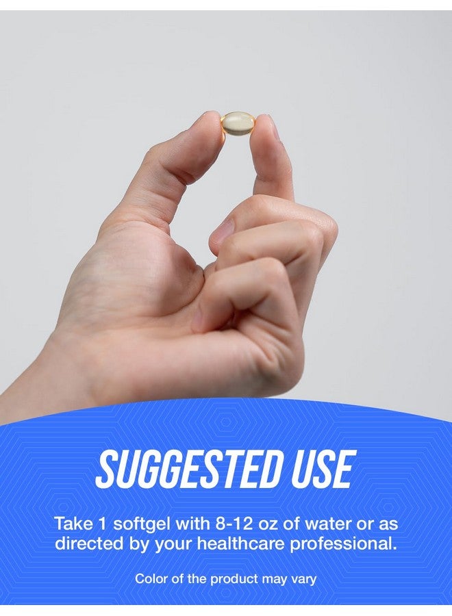 BulkSupplements.com Vitamin D3 1000IU Softgels - Cholecalciferol, D3 Supplement, Vitamin D 1000 IU - 1 Vitamin D3 Softgel (25mcg of Vitamin D) per Serving, 500 Count (Pack of 1) - Image 4