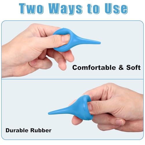 Nuanchu 6 Packs Hand Bulb Ear Syringe 30 ml Washing Rubber Squeeze Bulb Ear Syringe Ball for Infant Baby Puppy Adult(Blue) - Image 3