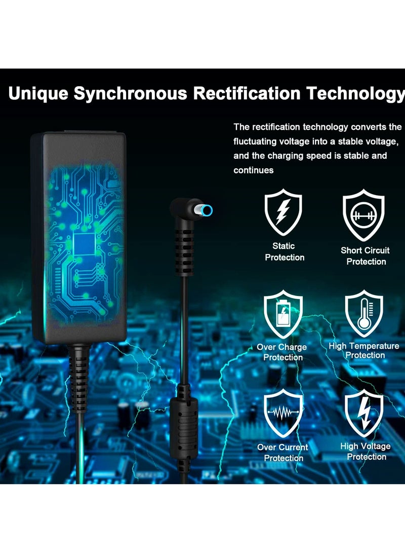 Green Tiger 45W 19.5V 2.31A AC Adapter Laptop Charger for HP, Notebook Power Supply with Power Cord Compatible with HP 45W Elitebook Folio, Spectre Ultrabook,Pavilion Touchsmart and More(4.5mm X 3mm) - Image 3