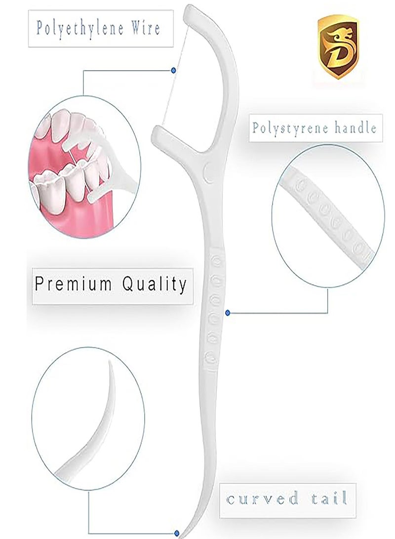 Dada Dental Floss, Floss Picks, Gum cleaner, floss mint, teeth essential, Plaque remover, cavity reducer, Deep Cleaning, crescent design flosser,50 Count/Pack, - Image 3