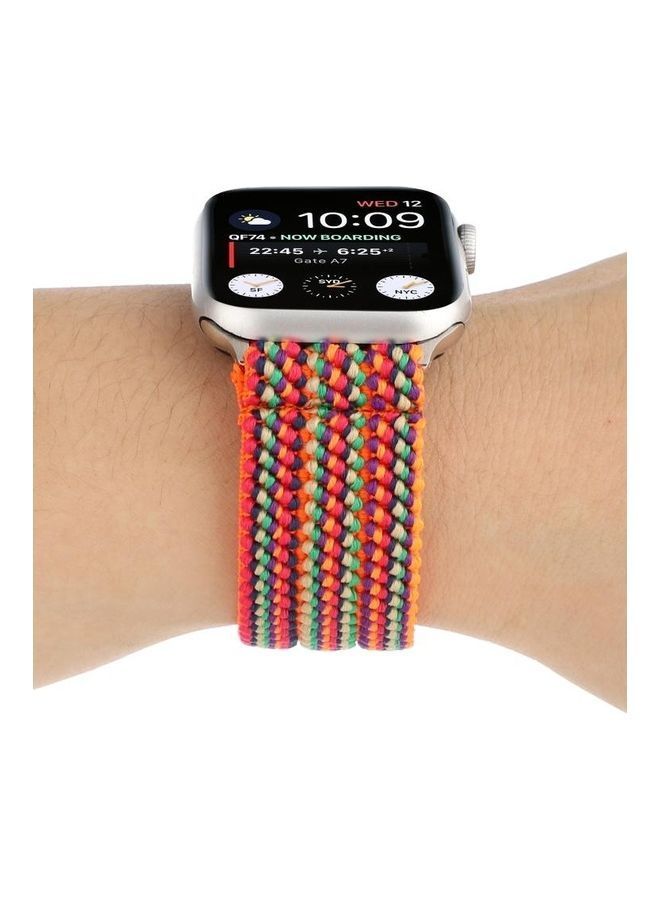 NIBEMINENT Nylon Replacement Strap Watchband For Apple Watch Series 1/2/3/4/5/6/7/SE 38-40-41mm Multicolour - Image 4