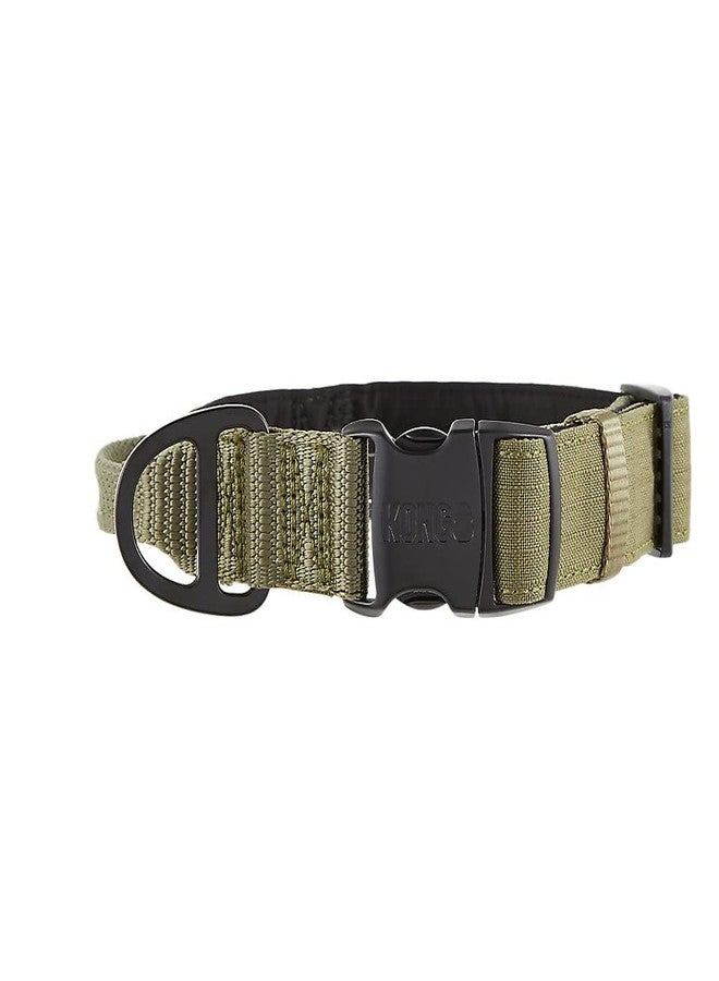 KONG Ultra Durable Padded Comfort Handle Dog Collar (Large, Green) - Image 2