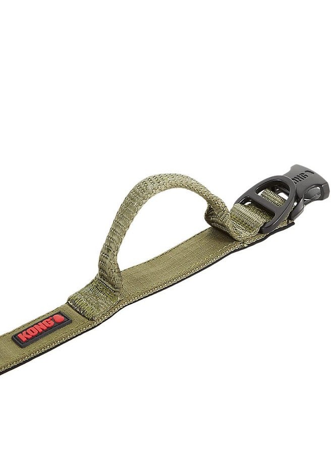 KONG Ultra Durable Padded Comfort Handle Dog Collar (Large, Green) - Image 4