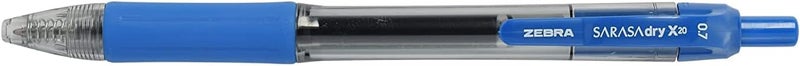 Zebra Pen Zebra sarasa retractable gel ink pens, medium point 0.7mm, cobalt color, rapid dry ink, 12-count - Image 1