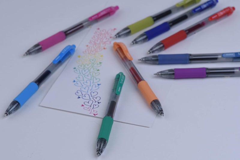 Zebra Pen Zebra sarasa retractable gel ink pens, medium point 0.7mm, cobalt color, rapid dry ink, 12-count - Image 2
