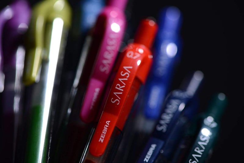 Zebra Pen Zebra sarasa retractable gel ink pens, medium point 0.7mm, cobalt color, rapid dry ink, 12-count - Image 3