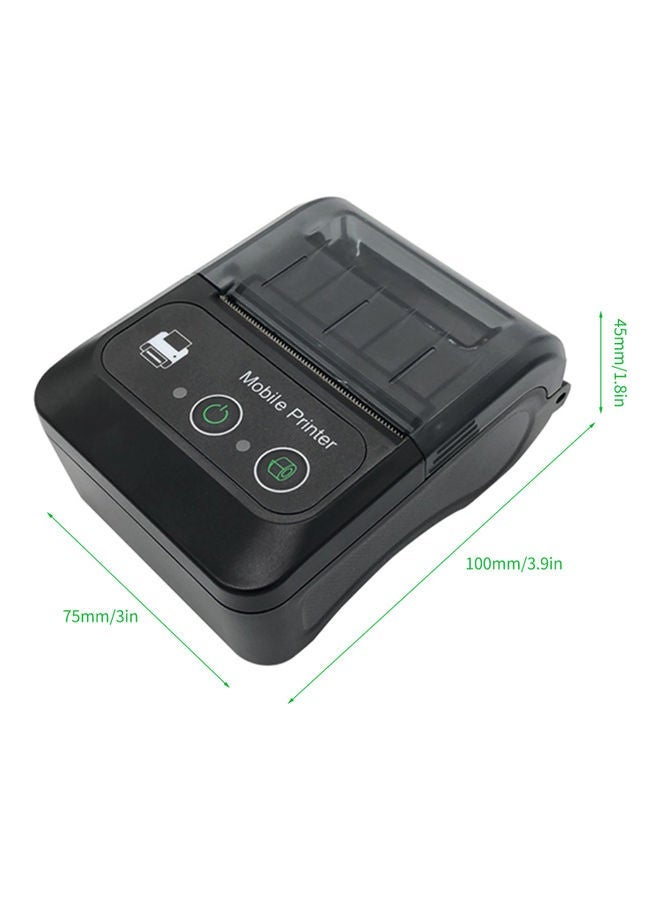 NIBEMINENT Portable Wireless Thermal Printer Black  - Image 3