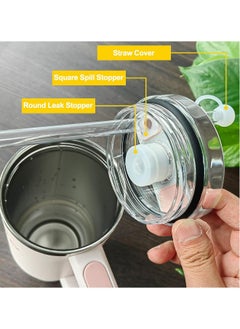 Topleo Straw Cover Cap for Stanley Cup 2.0  30oz 40oz  Silicone Straw Topper Spill Stopper Compatible with Stanley Tumbler Drinking Straw Tip Covers Cups Accessories Protectors Plugs White  - Image 4