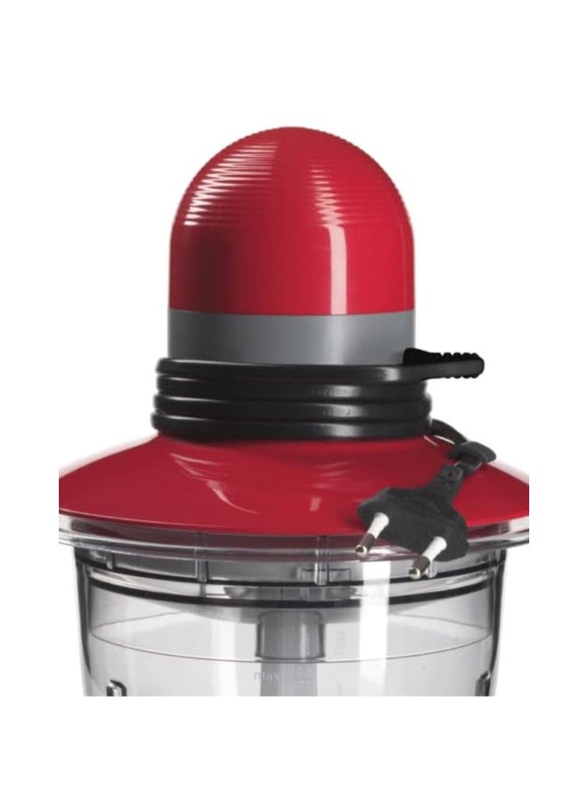 BOSCH 400 W Dishwasher Safe Mini Chopper Red and Grey 800 ml JAHMMR08R1GB - Image 2