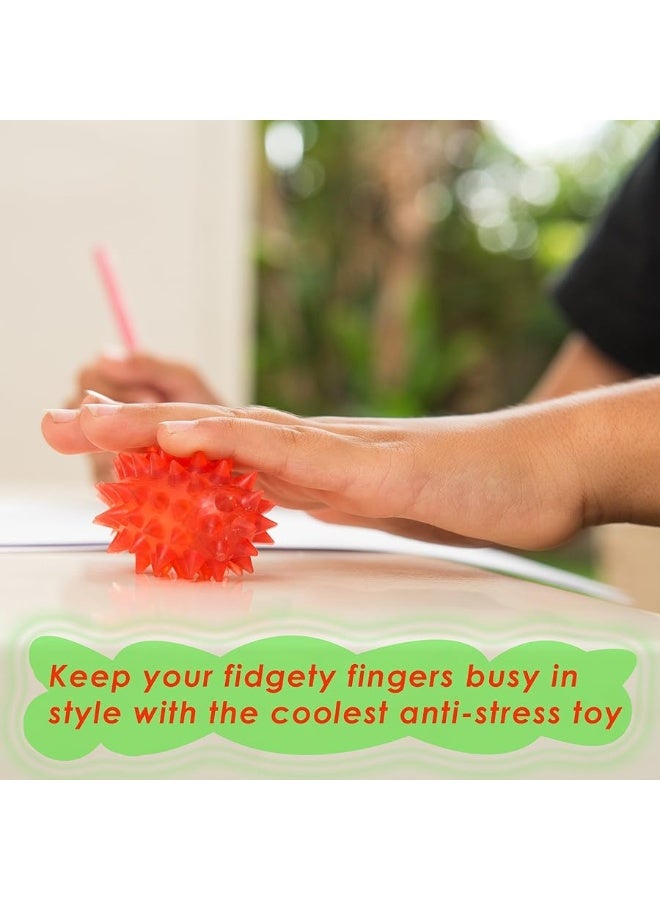 Pick A Toy Spiky Balls Stim Toy 4 Pcs Set, Picking Desk Fidgets for Kids & Adults, ADHD Autism, Sensory Fidget Toys for School, Stress Relief and Boost Focus - Image 3