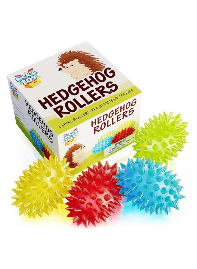 Pick A Toy Spiky Balls Stim Toy 4 Pcs Set, Picking Desk Fidgets for Kids & Adults, ADHD Autism, Sensory Fidget Toys for School, Stress Relief and Boost Focus - Image 2