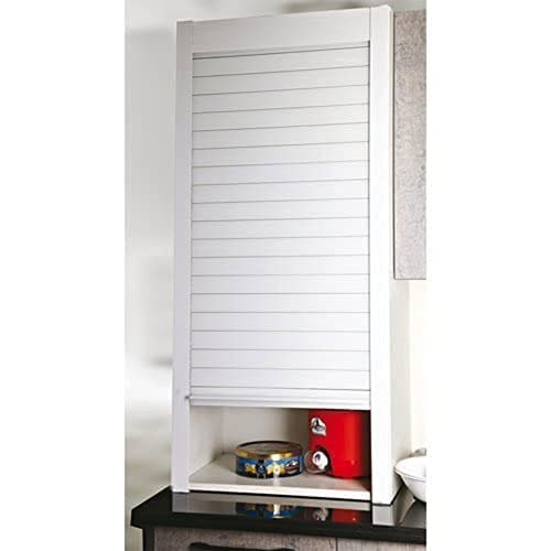 DBR DBR Polyvinyl Chloride Pvc Rolling Shutter Free Standing White For Kitchen Standing Cabinet Width 60 Cm 600X1320 Mm White  - Image 1