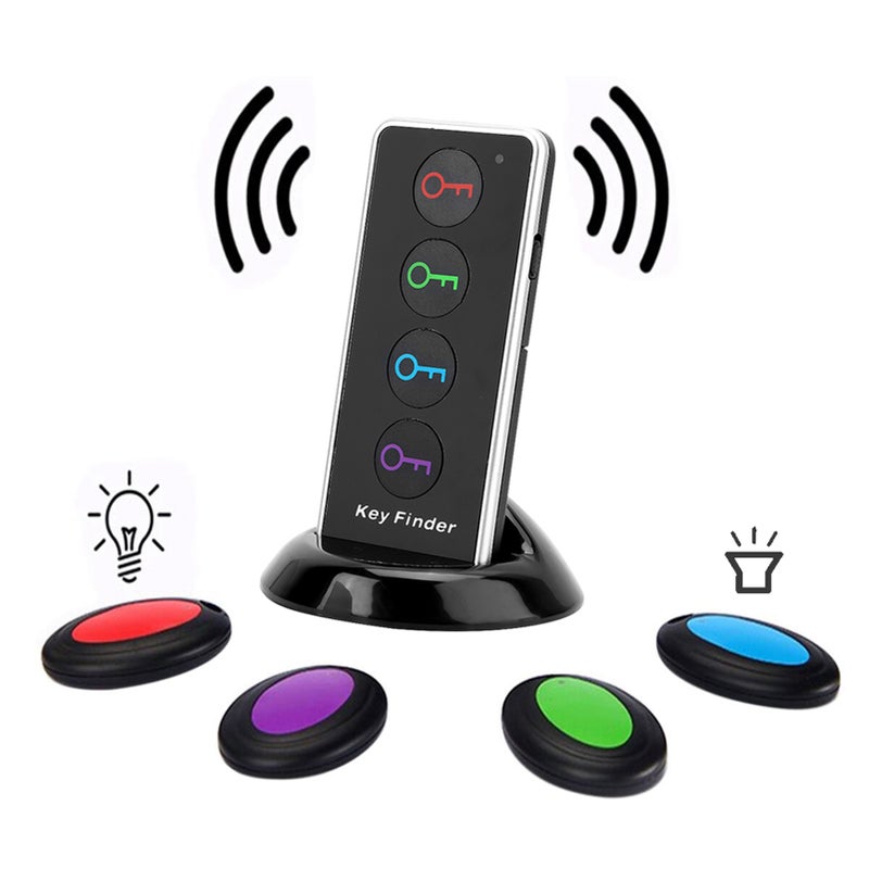 5 Kit Wireless Key Wallet Finder TV Remote Control Locator with 1 Transmitter and 4 Receivers - Image 4