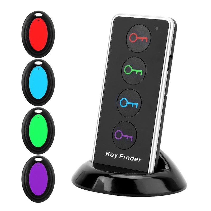 5 Kit Wireless Key Wallet Finder TV Remote Control Locator with 1 Transmitter and 4 Receivers - Image 1