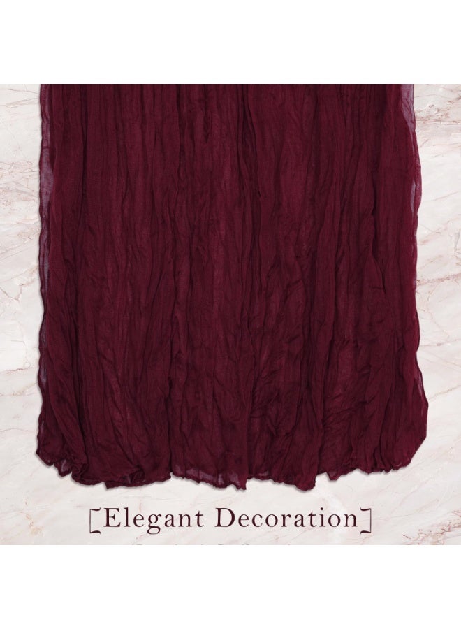 OSHIMA Cheesecloth Table Runner, Party Long Rustic Sheer Runners, Wedding Birthday Bridal Baby Shower Table Decor, Shower Decorations Tea Party Centerpiece Decorations - Image 3