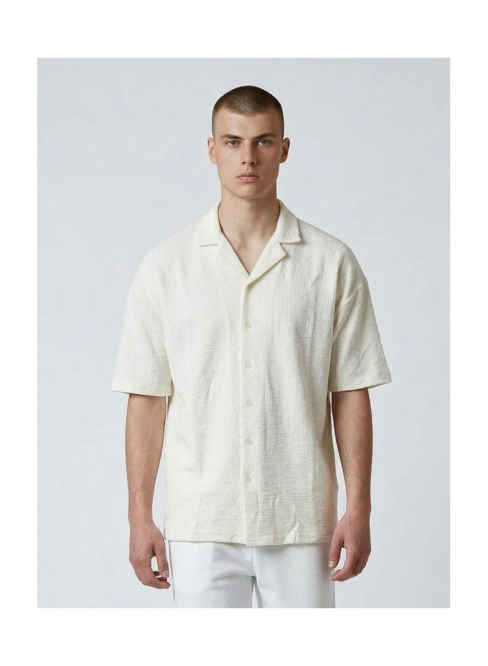 Marrakech Crinkle Textured Relaxed Fit Casual Shirt