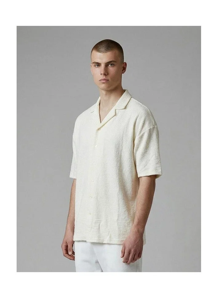 Marrakech Crinkle Textured Relaxed Fit Casual Shirt
