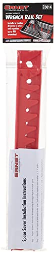 Ernst Manufacturing 6014 Wrench Rail Set, 40 Tool, Red, 16.5" x 0.75" x 2" (L x W x H) - Image 2